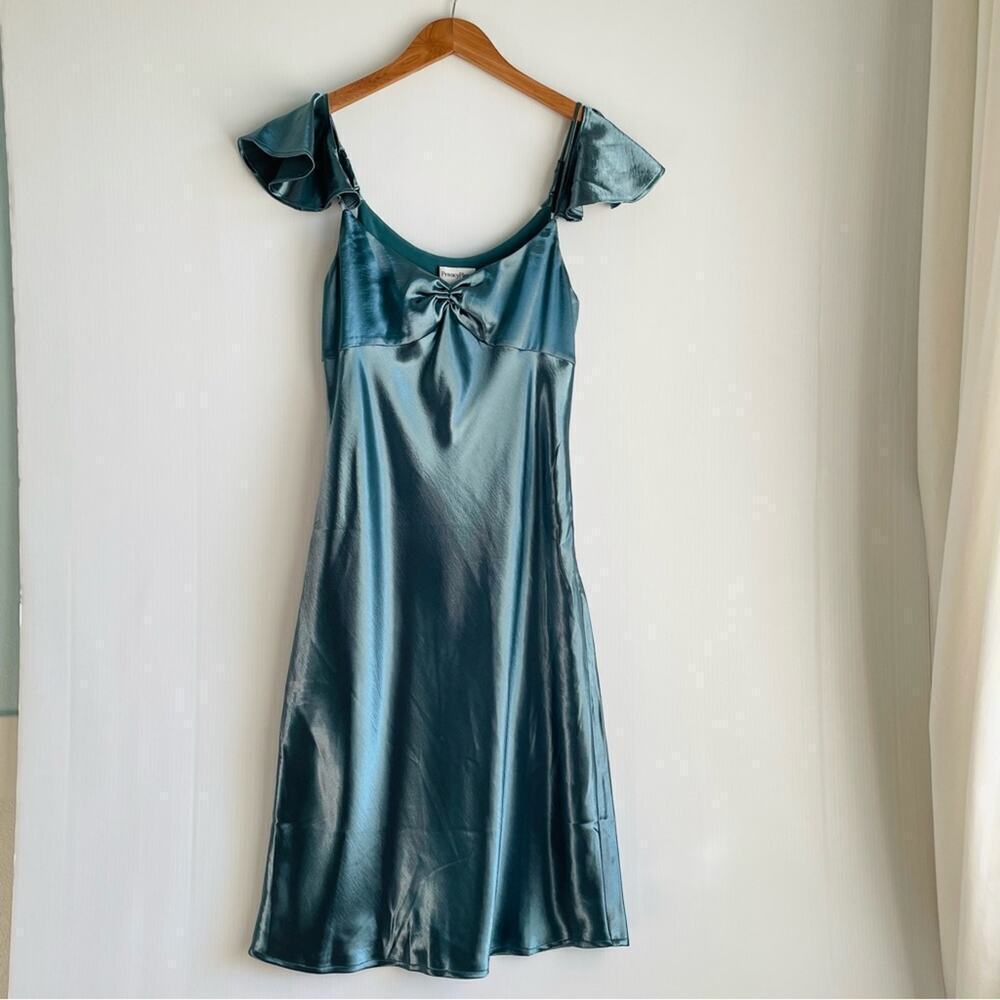 Revolve Privacy Please Wright off the shoulder size large color icy teal - Picture 2 of 8